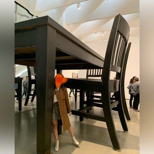 Long suede jacket; size small, brand new quality